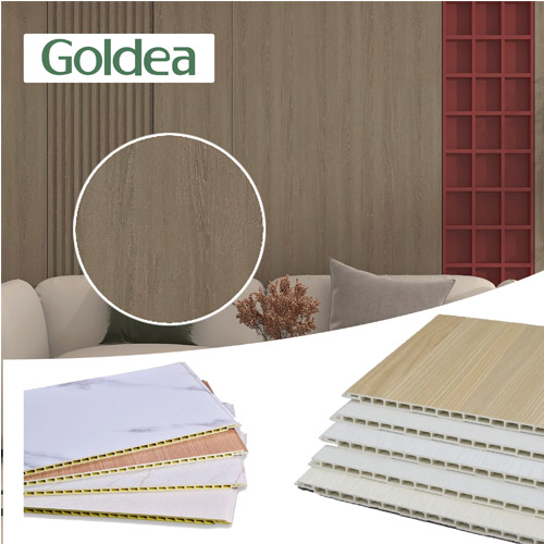 Flat WPC wall panel for bedroom 